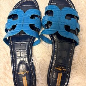 Sam Edelman Vibrant Blue and Navy Sandals